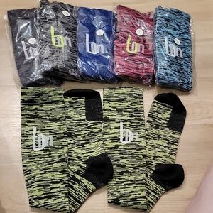 Men's/Womens Compression Multicolor Socks Set